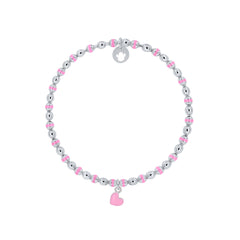 Colors Heart Stretch Bracelet