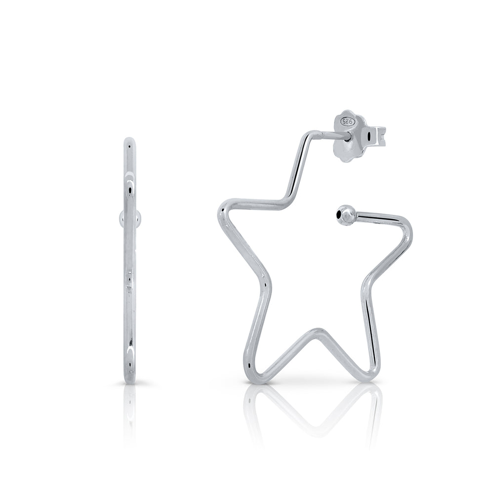 Pendientes en forma de estrella pequeño