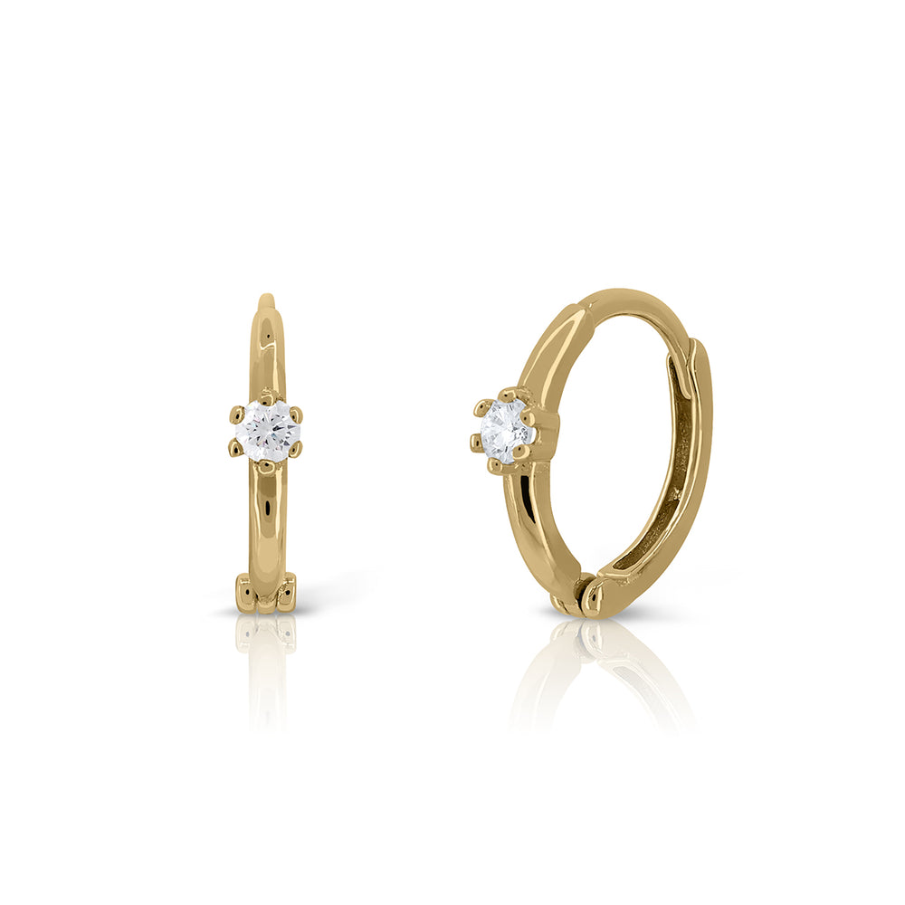 Gold claw earrings