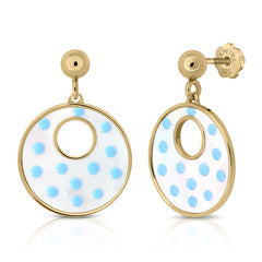 Pendientes Flamenca azul