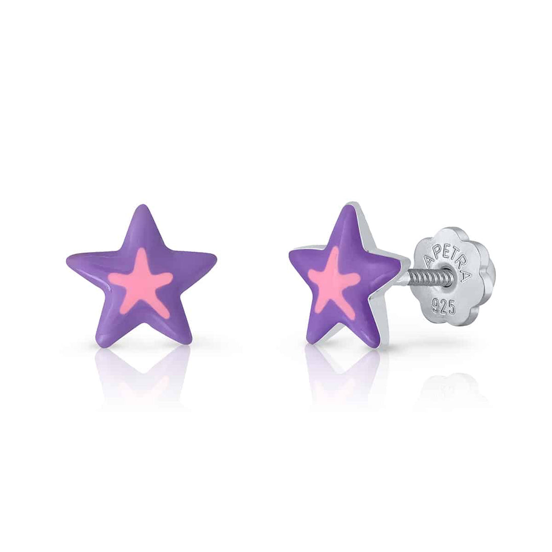Estrella con Estrella morado