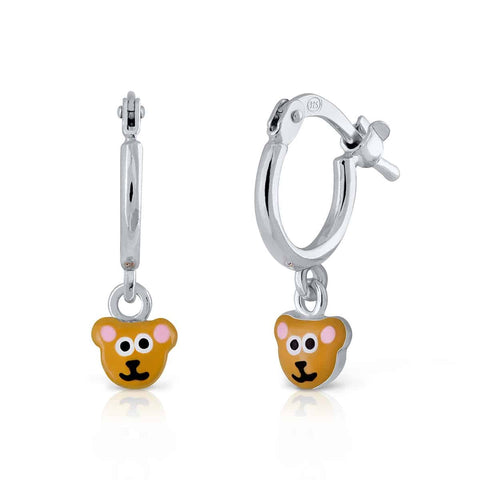 Mini Hoop Enamel Pandereta - Bear