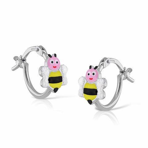Mini Hoop Enamel - Bee