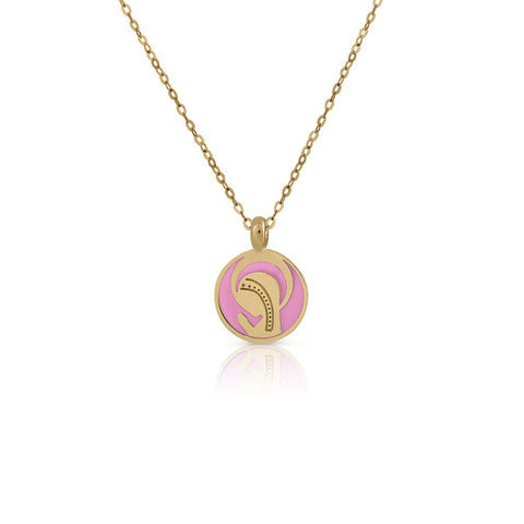 Virgin Gold Enamel Necklace