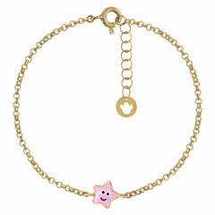 Pulsera Oro estrella ojos