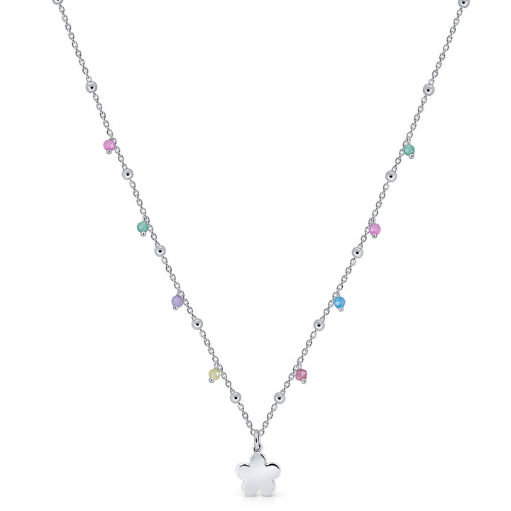 Collar Icono pandereta flor