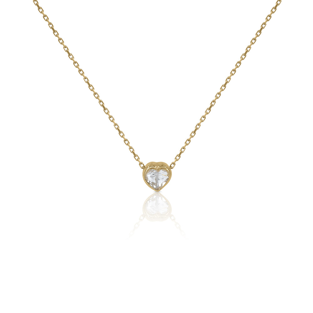 Golden Cross with Diamond Necklace