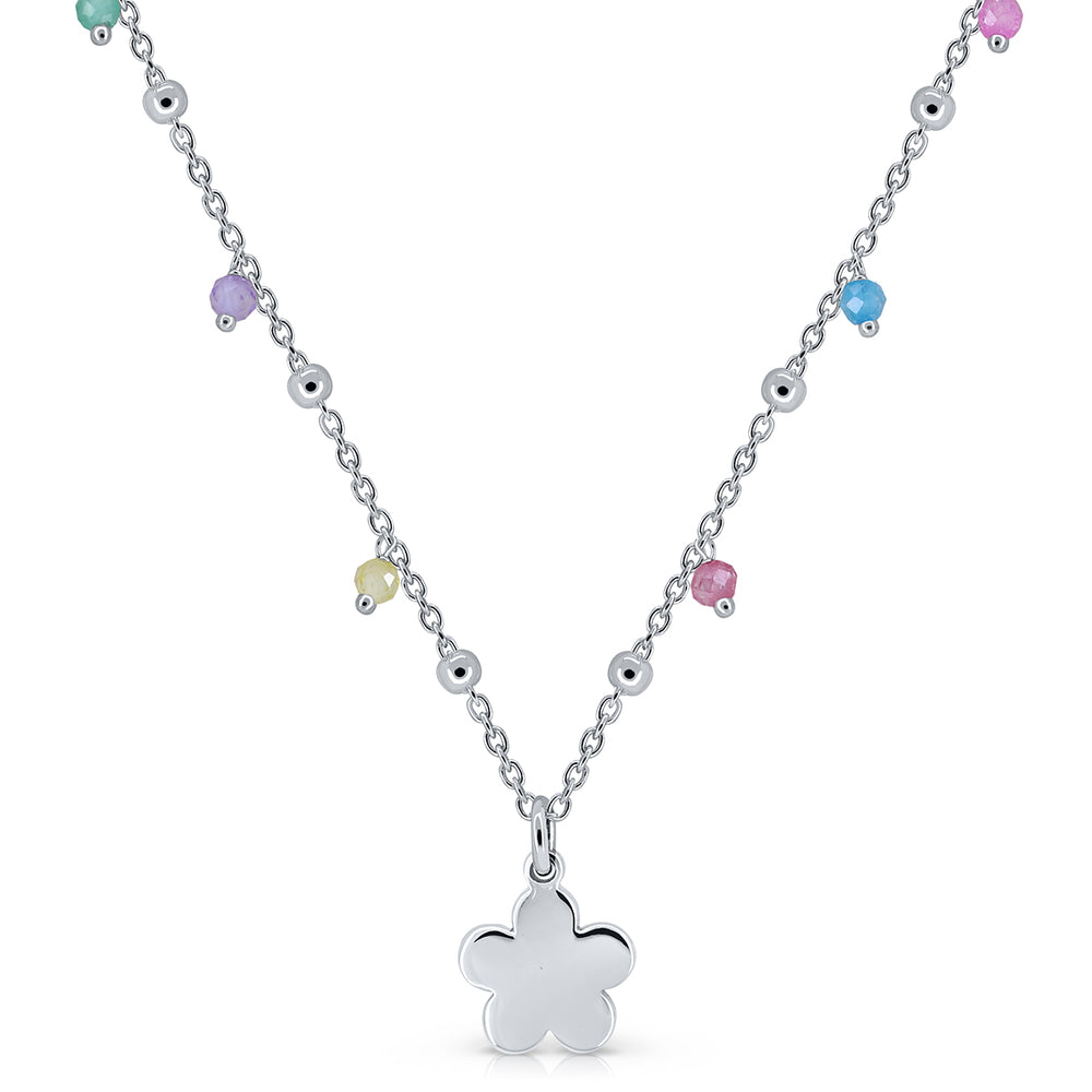Collar Icono pandereta flor
