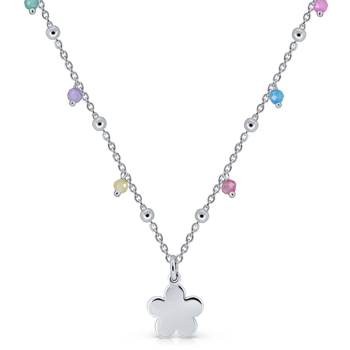 Collar Icono pandereta flor