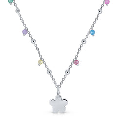Collar Icono pandereta flor