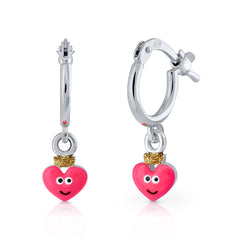 Mini aritos Pandereta corazón encantada