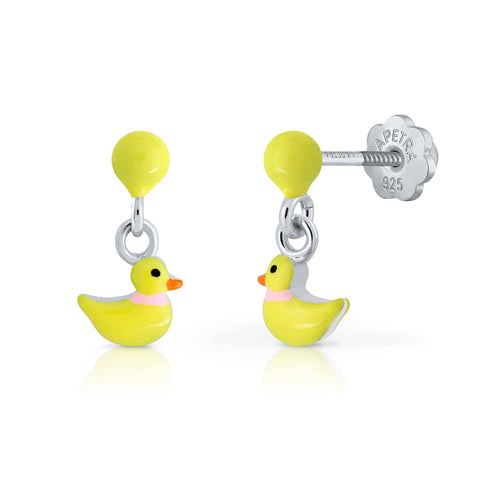 Candy Floss Duck Earrings