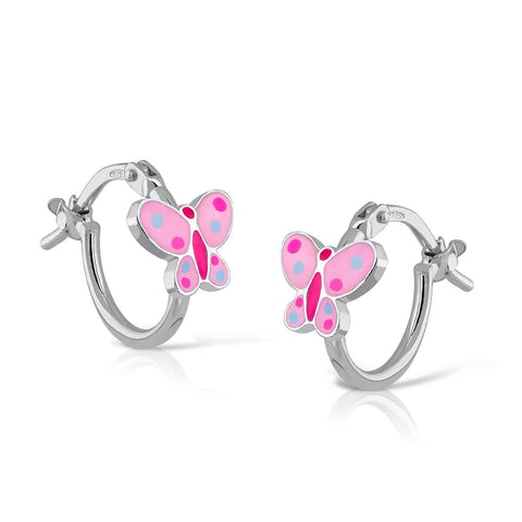 Mini Hoop Enamel - Vanesa Butterfly