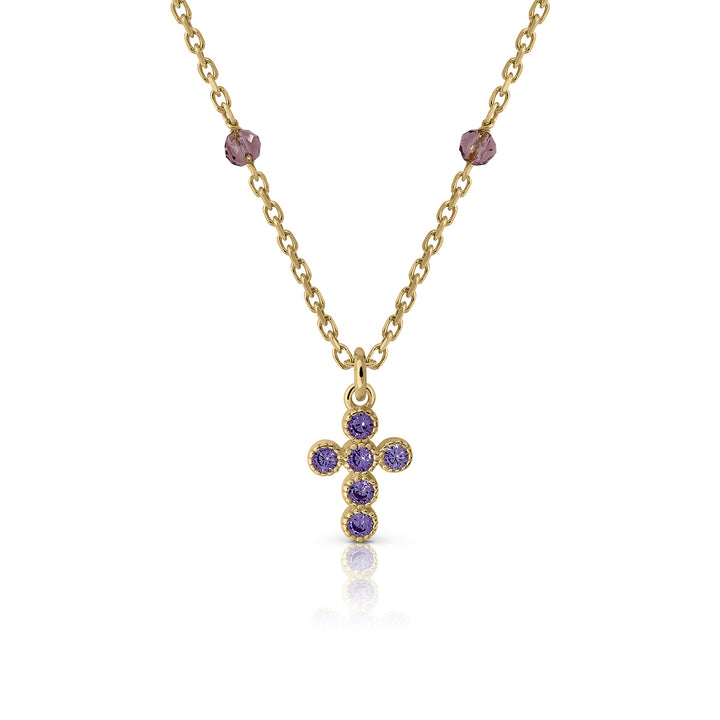 Zirconia Cross Necklace