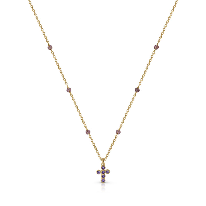 Zirconia Cross Necklace