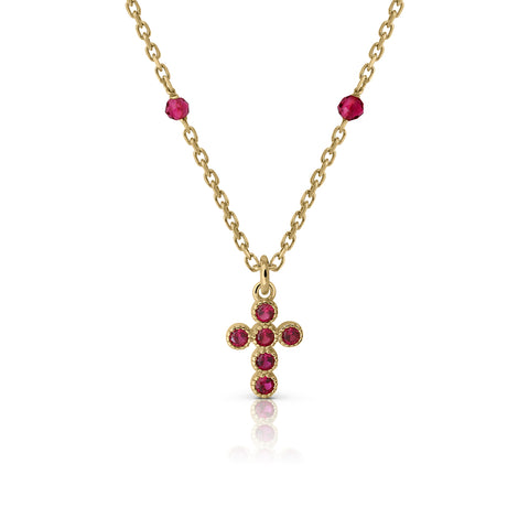 Zirconia Cross Necklace