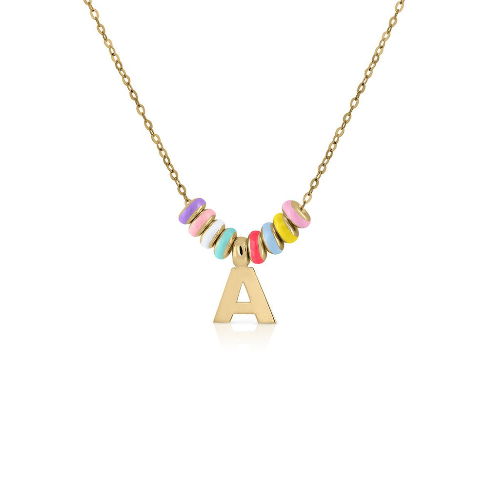 Collar oro Donuts inicial