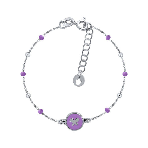 Mini Mary Enamel Bracelet - ShaSha Purple