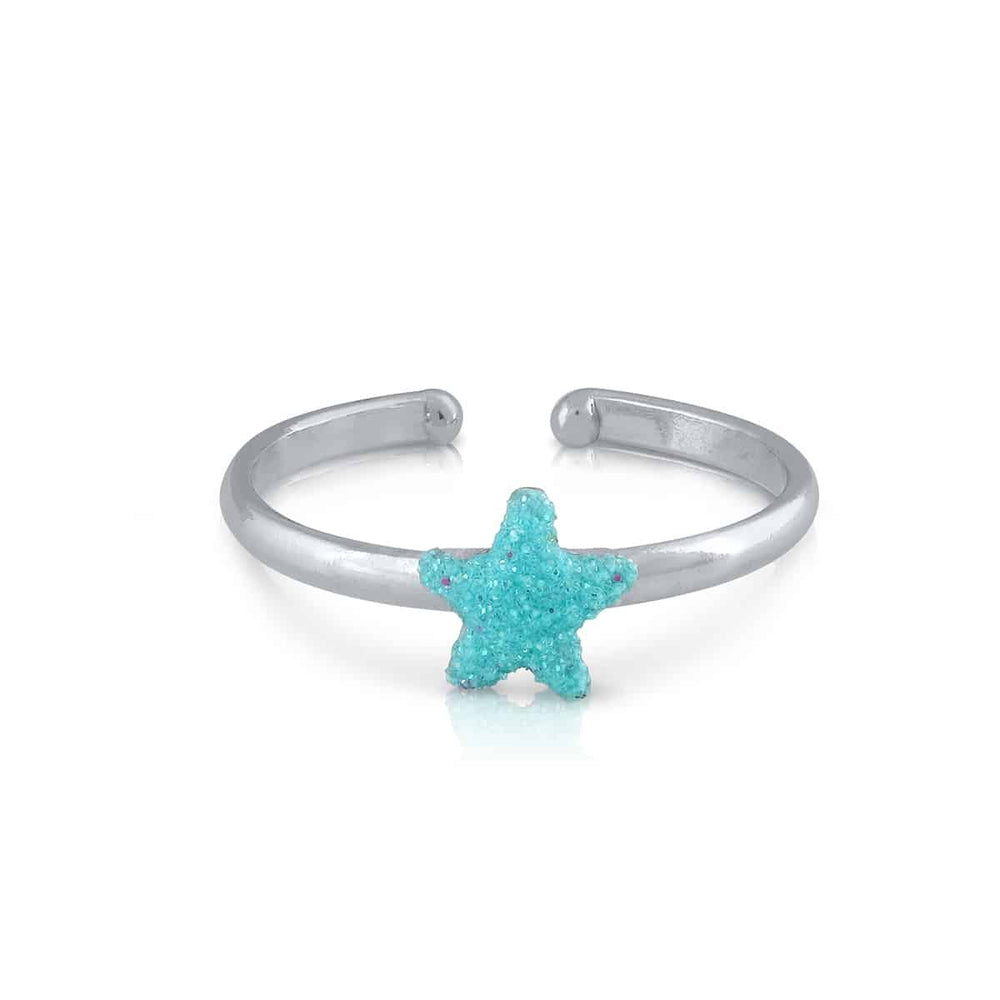 Glitter Star Enamel Ring