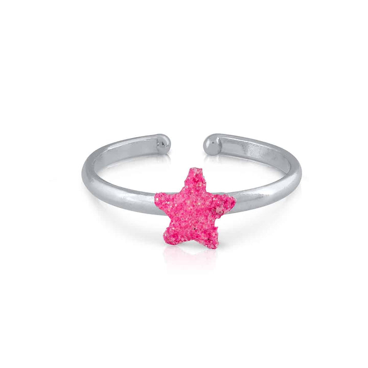 Anillo esmalte Estrella Purpurina