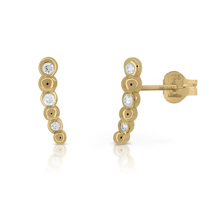 Pendientes oro Drops Diamantes