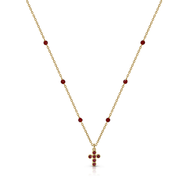 Zirconia Cross Necklace