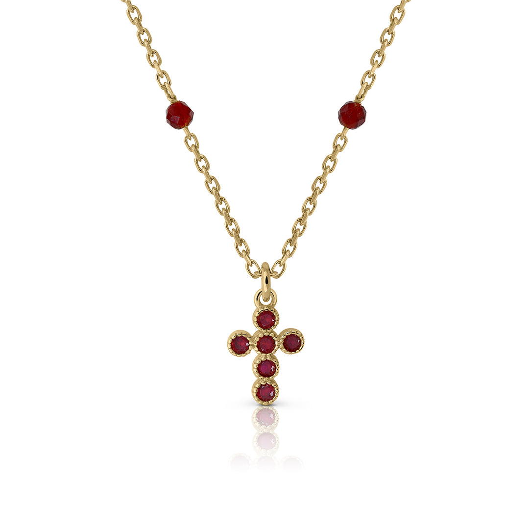 Zirconia Cross Necklace