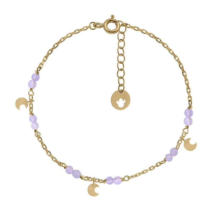 Pulsera Oro Mini Type Piedras Jadeluna