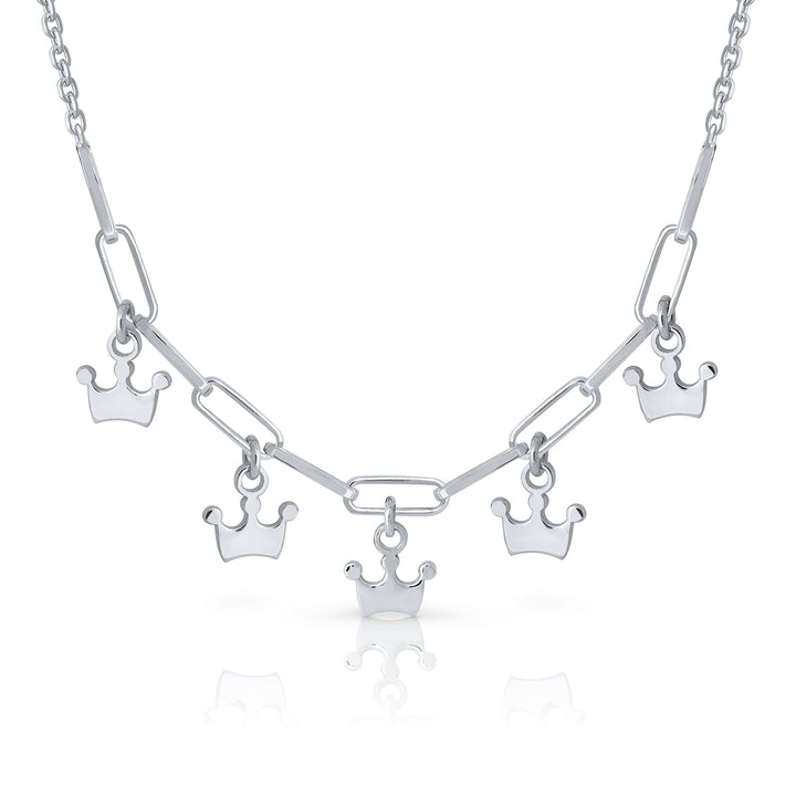 Lotus crown tambourine necklace
