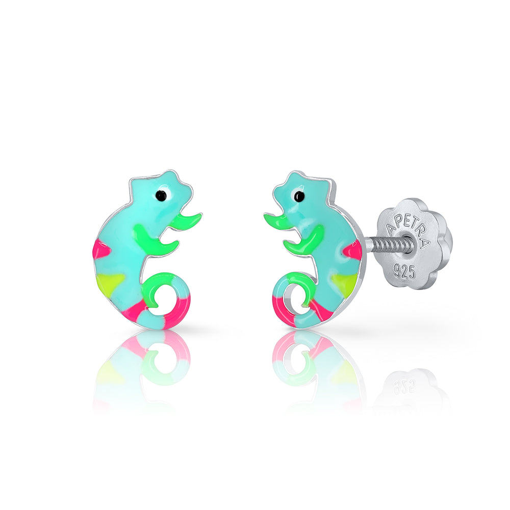 Cupcake Eyes Enamel Earrings