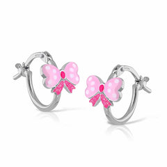 Mini aritos Esmalte lazo