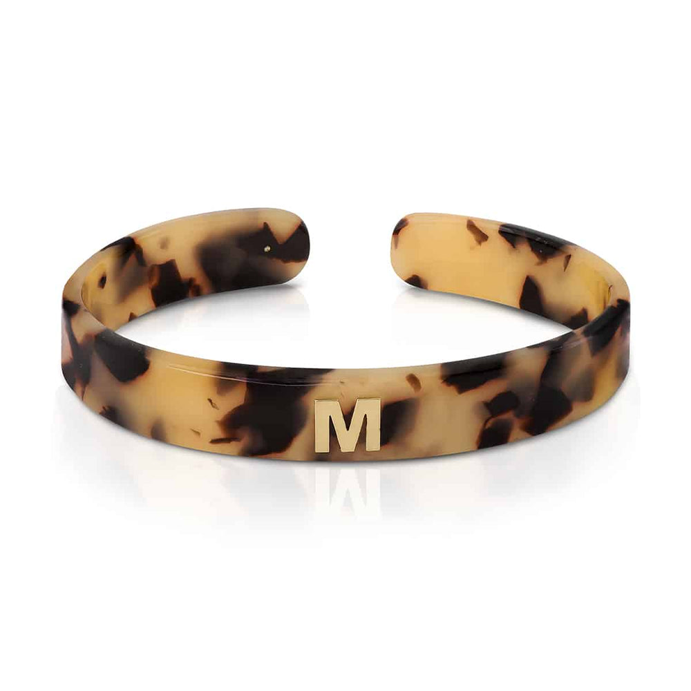 PRE ORDER - Bracelet Carrie Gold Resin Tortoiseshell