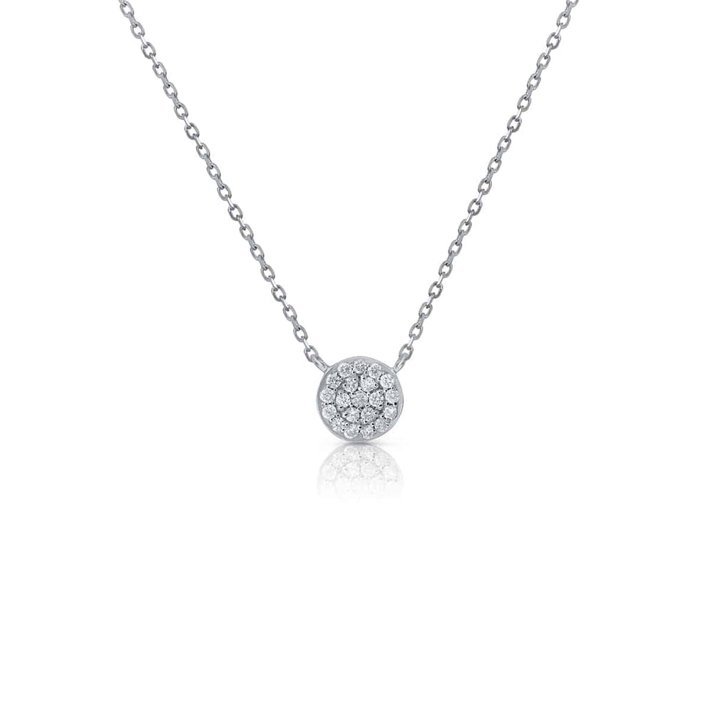 collar pave blanco