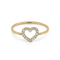Anillo oro diamantes Maxi corazón
