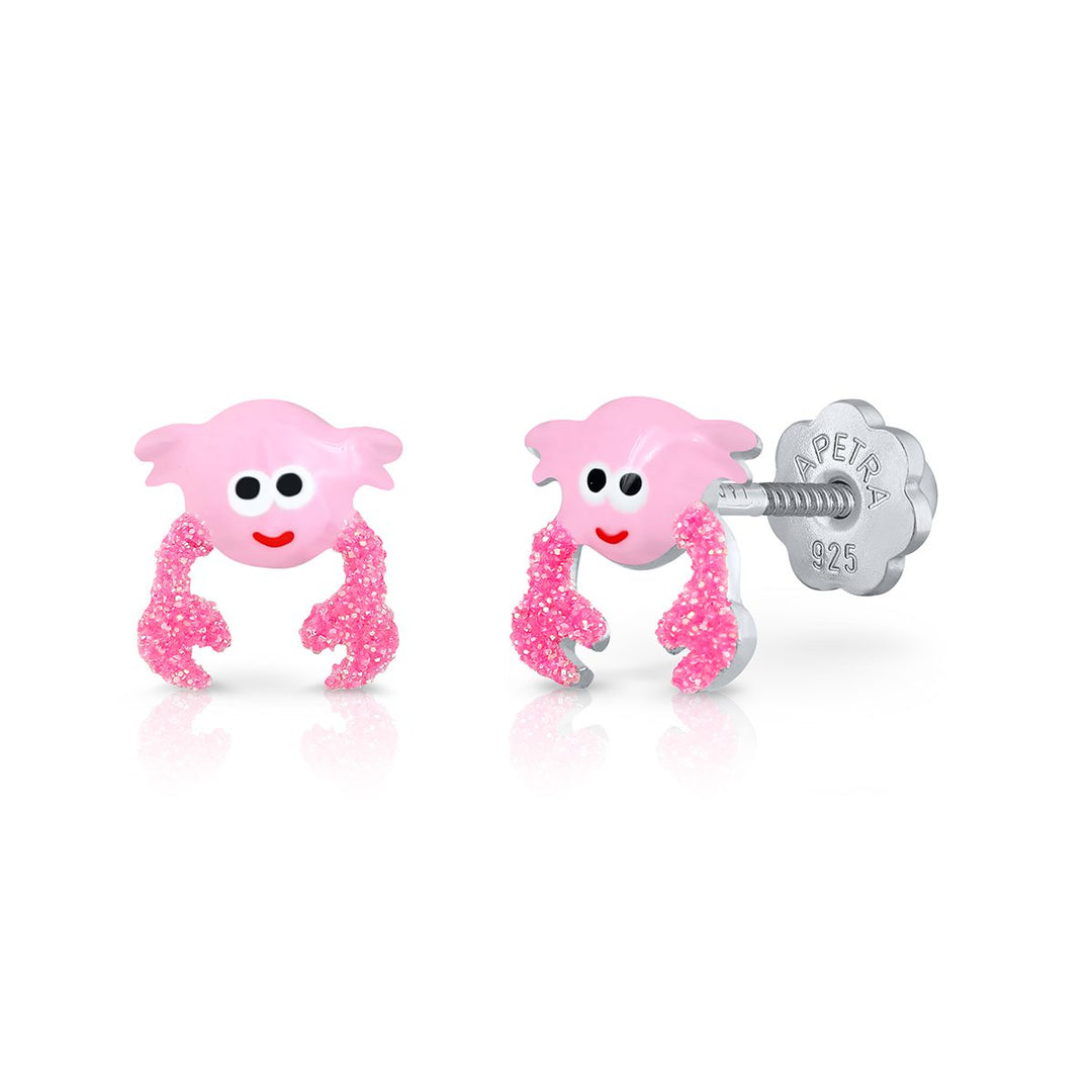 Pendientes Cangrejo Rosa Rosca