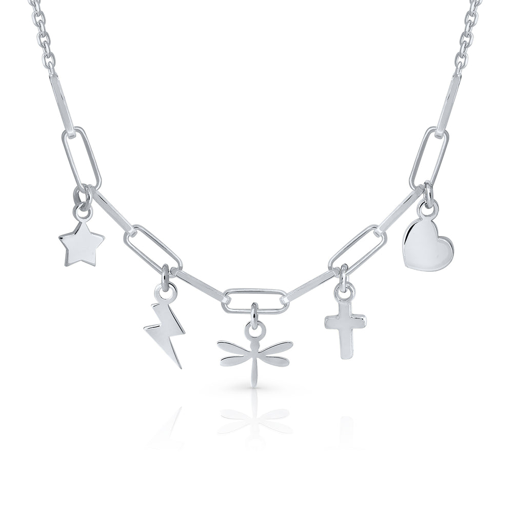 Lotus mix tambourine necklace