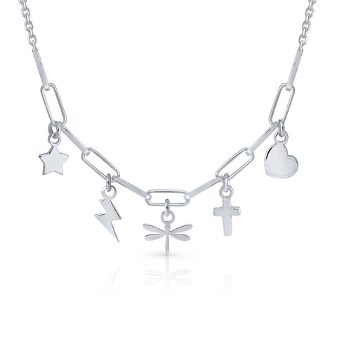 Lotus mix tambourine necklace