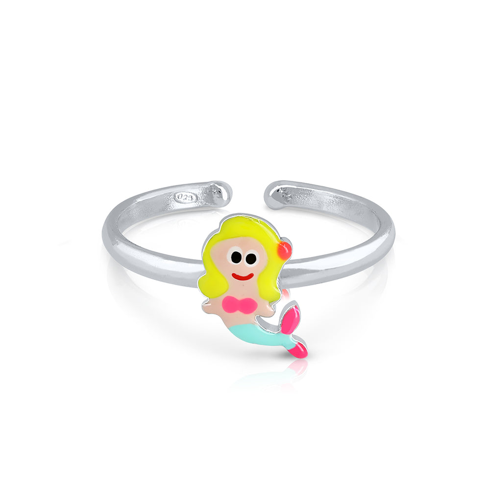Double Love Heart Enamel Ring