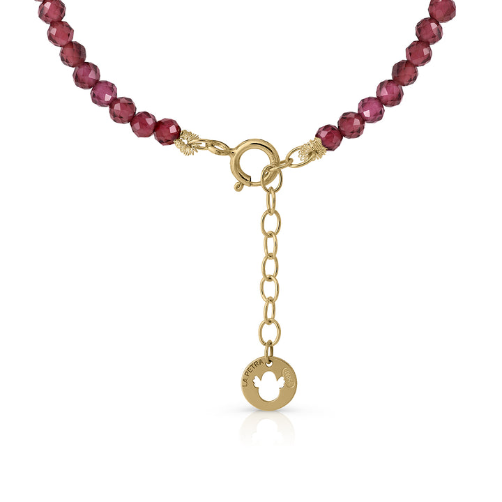 Gold emerald necklace with Star of Bethlehem