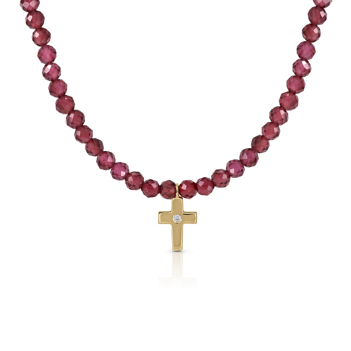 Gold emerald necklace with Star of Bethlehem