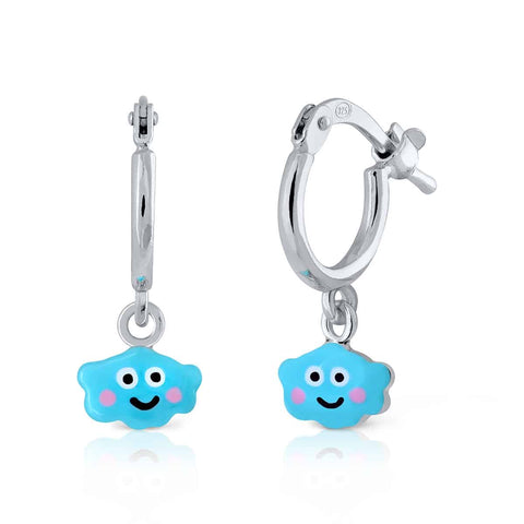 Mini Hoop Enamel Pandereta - Cloud