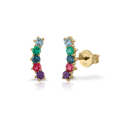 Topaz Ear Climber Earrings