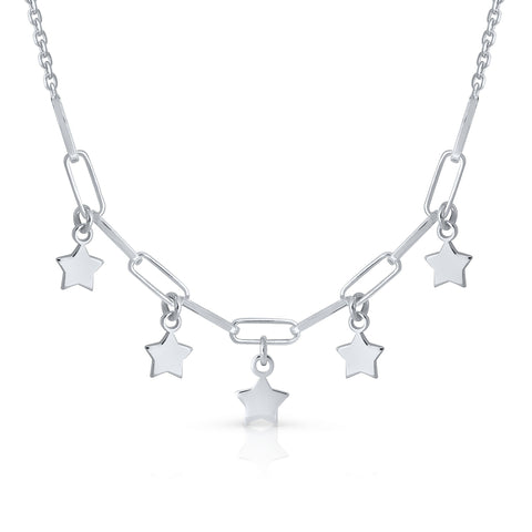 Lotus star tambourine necklace