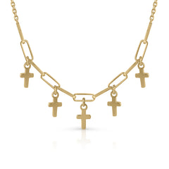 Collar pandereta Lotus cruz