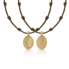 Collar oro mil nudos macramé Milagrosa