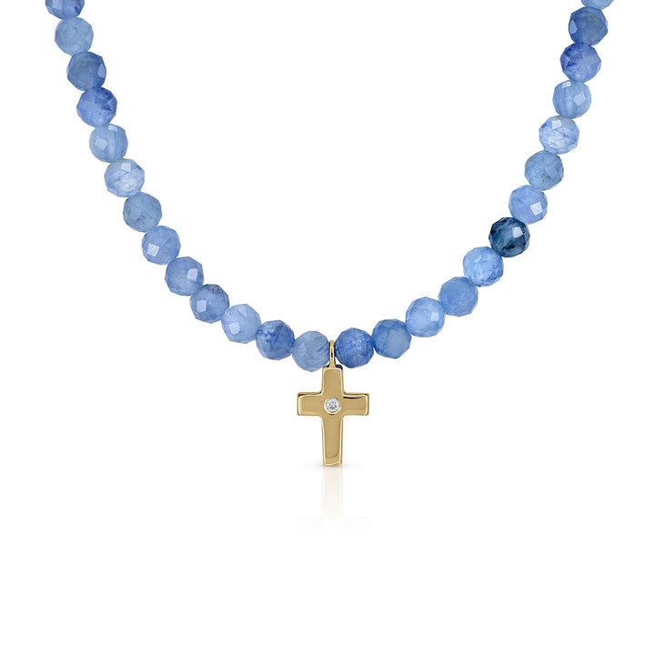 Gold emerald necklace with Star of Bethlehem