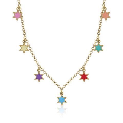 Colors Star 6 Tambourine Necklace