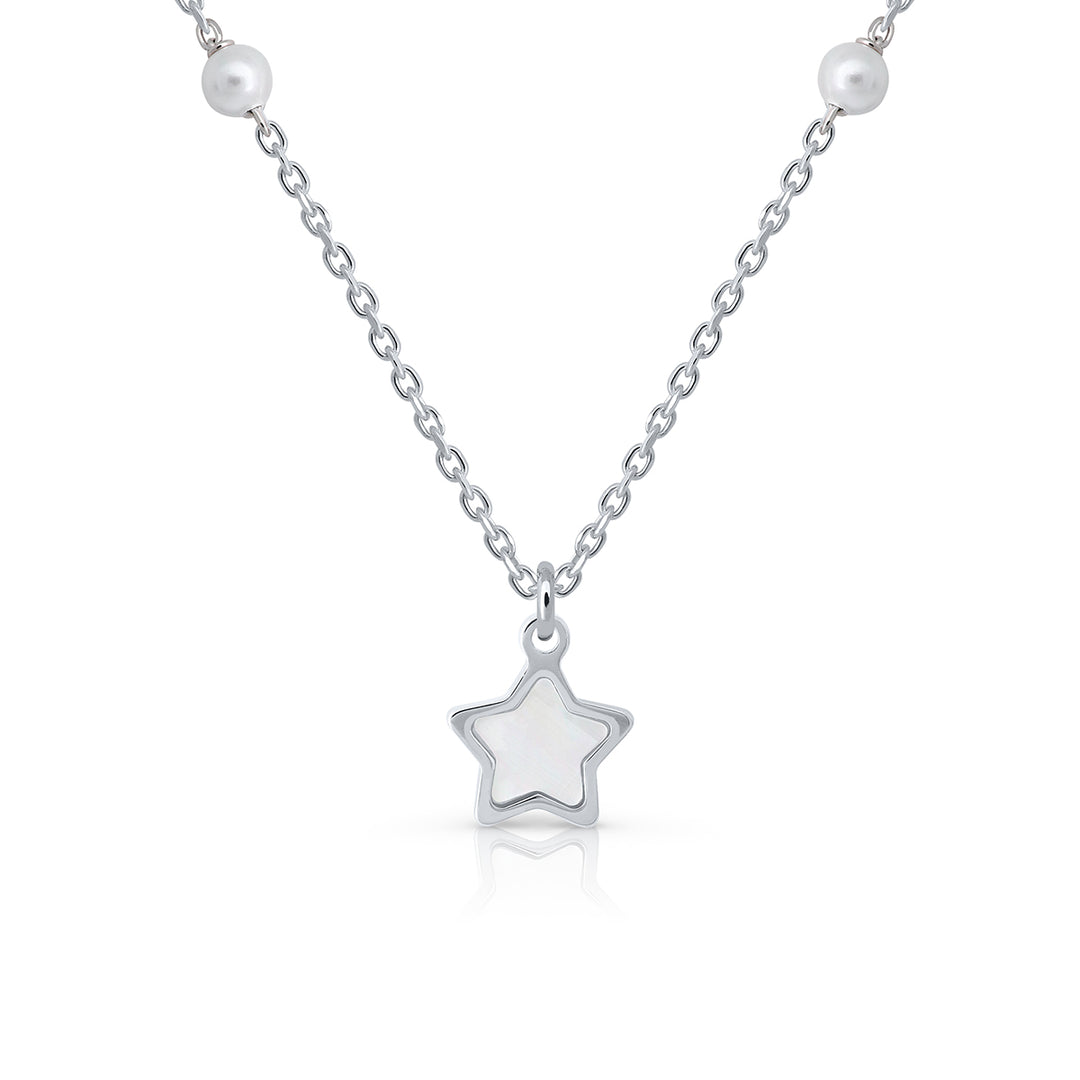Collar Colección Teen Pearls - Estrella blanca