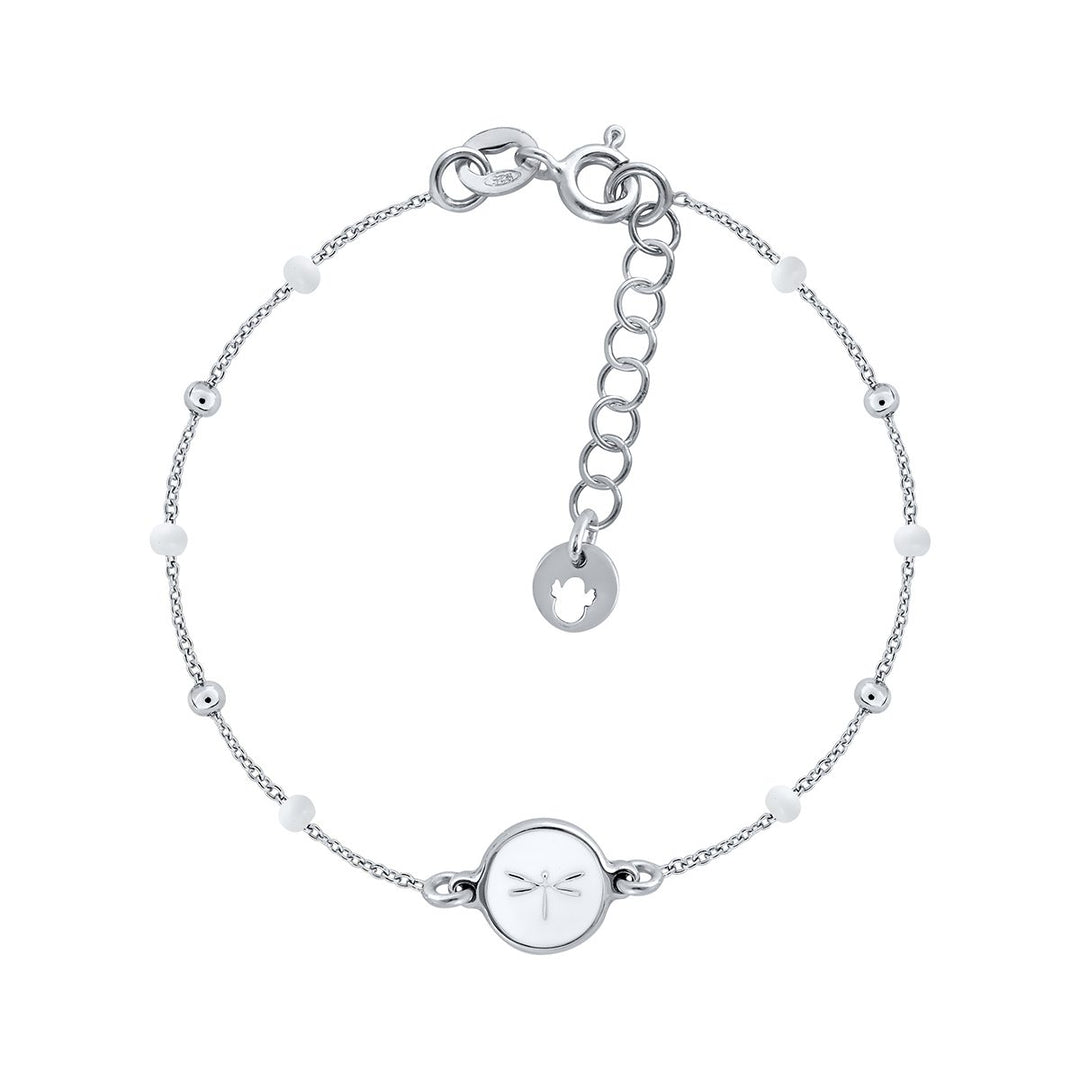Pulsera Mini Mary Esmalte - Libélula Lula Blanca