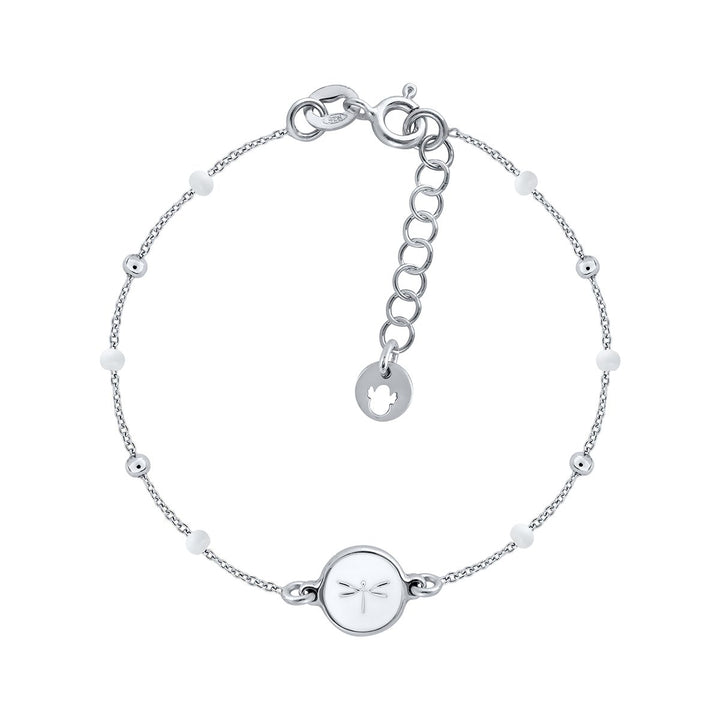 Pulsera Mini Mary Esmalte - Libélula Lula Blanca